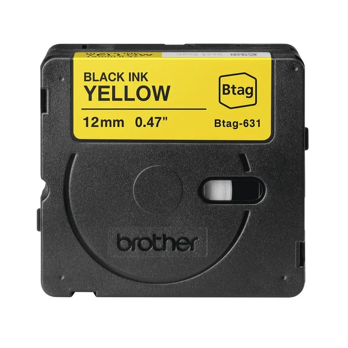 Brother Btag-631 Cinta de rotulación Negro sobre amarillo 12 mm x 4 m Brother Btag-631 Cinta de rotulación Negro sobre amarillo 12 mm x 4 m