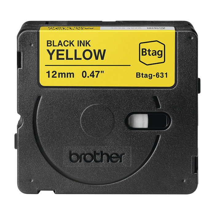 Brother Btag 631 Negro sobre amarillo 12 mm x 4 m Brother Btag 631 Negro sobre amarillo 12 mm x 4 m
