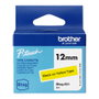 Brother Btag 631 Negro sobre amarillo 12 mm x 4 m