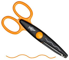 Tijeras Faibo Dentada 13 Cm Fucsia (Set de 10)