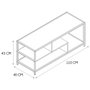 Home Deco Factory Mueble TV Edison negro