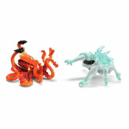 Schleich Figuras Dúo Pulpo de Lava vs Insecto de Hielo, Criaturas Eldrador