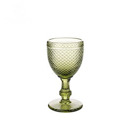 DKD Home Decor Copa Basicos Verde Cristal 8 x 15.5 x 8 cm Set de 6