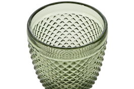 DKD Home Decor Copa Basicos Verde Cristal 8 x 15.5 x 8 cm Set de 6