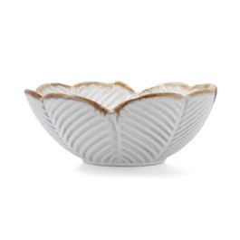 Bidasoa Bol de Porcelana Milky con Diseño Floral Blanco