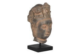 DKD Home Decor Figura Buda Oriental Marron Negro Resina 18 x 38 x 15 cm