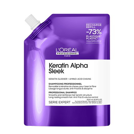 L'Oréal Professionnel Paris Keratin Alpha Sleek Champú Recarga 500 ml L'Oréal Professionnel Paris Keratin Alpha Sleek Champú Recarga 500 ml