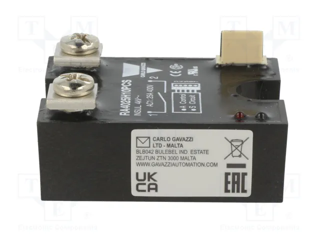 CARLO GAVAZZI RA4025H10PCS Relé de semiconductor monofásico 25A 150÷440VAC