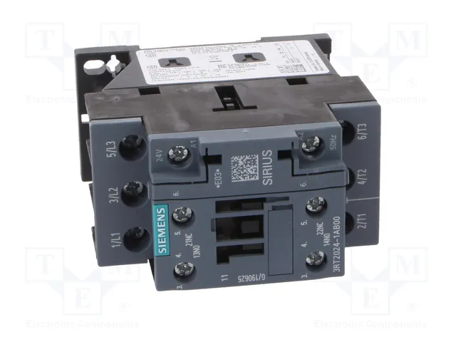SIEMENS 3RT2024-1AB00 Contactor 3-polar 24VAC
