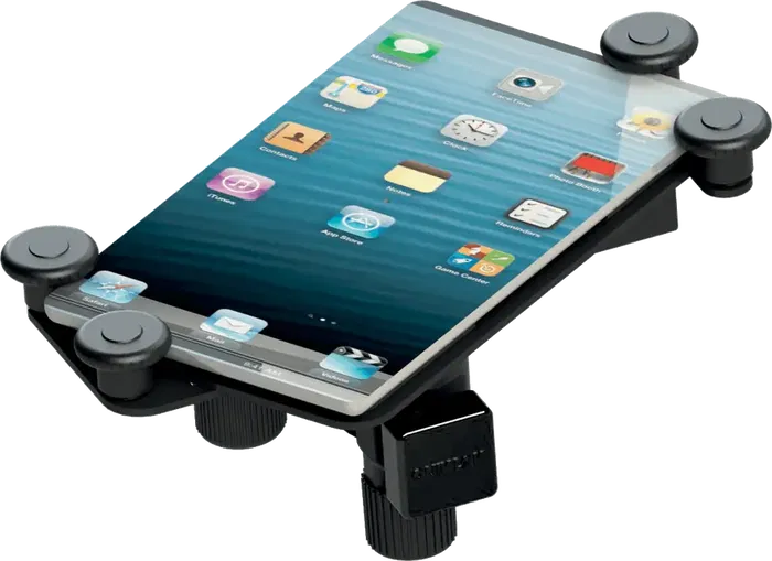 QUIKLOK Soporte Universal Para Tablet X Negro Regulable en Altura Plegable Acero 111-301mm