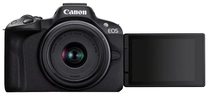 Canon EOS R50 Black + RF-S 18-45mm F4.5-6.3 IS STM Kit Canon EOS R50 Black + RF-S 18-45mm F4.5-6.3 IS STM Kit