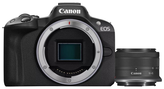 Canon EOS R50 Black + RF-S 18-45mm F4.5-6.3 IS STM Kit Canon EOS R50 Black + RF-S 18-45mm F4.5-6.3 IS STM Kit