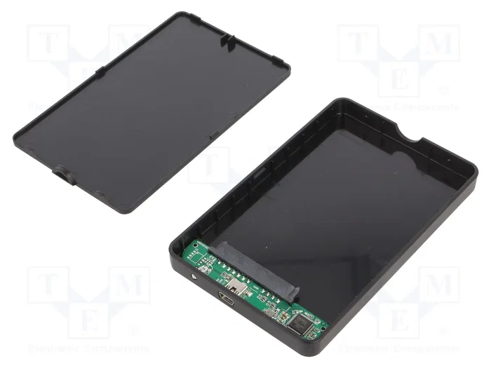 Qoltec Carcasa para discos HDD/SSD 2.5 pulg SATA3 USB 2.0 Negro