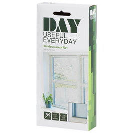 Day Mosquitera Ventana 130x150 cm para Mantener los Insectos Fuera con Velcros Autoadhesivos
