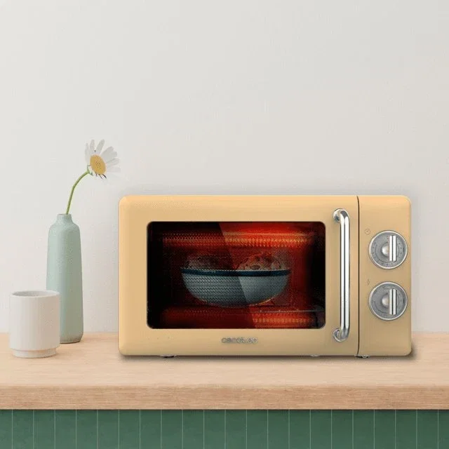 Cecotec ProClean 3110 Retro Yellow Microondas con grill 20 L