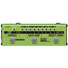 VALETON Dapper Bass Mini Pedalera Multiefectos para Bajo Compacta 100% Analógica con Comp, Bass Amp, Chorus y Tuner