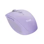Trust Ozaa Ratón Inalámbrico para Oficina, Compacto, RF 2.4GHz + Bluetooth, 6 Botones Silenciosos, 3200 DPI, Batería Recargable USB-C, Color Lila/Morado, para Windows, Mac, ChromeOS
