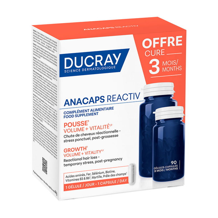 Ducray ANACAPS REACTIV cápsulas para el crecimiento 90 u Ducray ANACAPS REACTIV cápsulas para el crecimiento 90 u