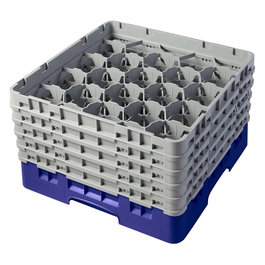CAMBRO Cesta de lavado 20 comp. 5 alturas Azul marino