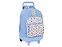 Mochila Escolar Smiley Joyful Azul Multicolor 33 x 45 x 22 cm