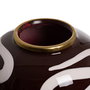 Tibor Blanco-Marrón Porcelana Decoración 19 X 19 X 48 cm