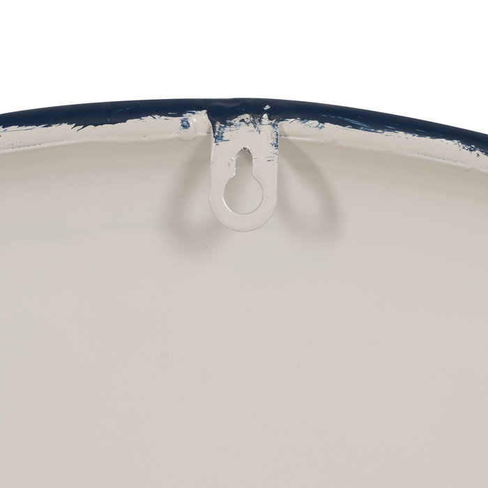 Reloj Negro-Crema Metal Decoración 62 X 62 X 6,50 cm