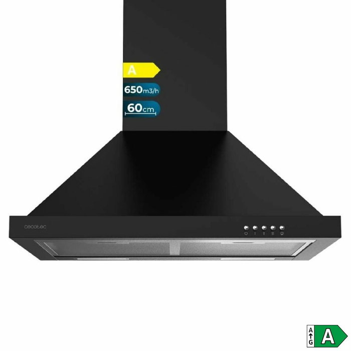 Campana Convencional Cecotec Bolero Flux PM 606500 Negro 60 cm