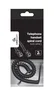 Gembird Cable en espiral telefónico negro 2m RJ10 (4P4C) para auricular TC4P4CS-2M