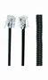 Gembird Cable en espiral telefónico negro 2m RJ10 (4P4C) para auricular TC4P4CS-2M