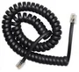 Gembird Cable en espiral telefónico negro 2m RJ10 (4P4C) para auricular TC4P4CS-2M