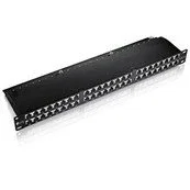 Equip Panel de parcheo 48 puertos Cat6 apantallado 1U Negro 326448