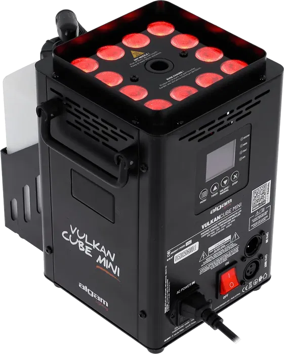 ALGAMLIGHT Máquina de Humo Vertical 1200W con LED RGBA para Fiestas y Eventos