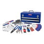Workpro - Maleta de Herramientas Mecánicas 239 Piezas, Juego de Herramientas Manuales con Llave de Carraca 3/8", Vasos Métricos y SAE, Destornilladores, Alicates y Caja Metálica