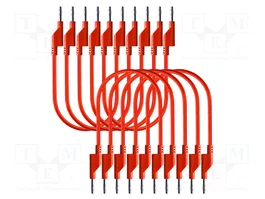 PEAKTECH Cable de prueba individual rojo con enchufe de banana 4mm