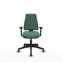 PIQUERAS Y CRESPO Silla de oficina Elche Verde esmeralda