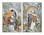 DKD Home Decor Cuadro Lienzo PS 80x3,5x120 Chica Puerta Surtido de 2