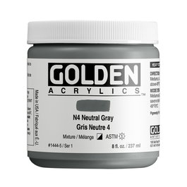 Golden Heavy Body Colores Acrílicos N4 Gris Neutrales 237 ml