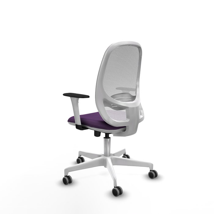 PIQUERAS Y CRESPO Silla de oficina Cilanco Morada y Blanca