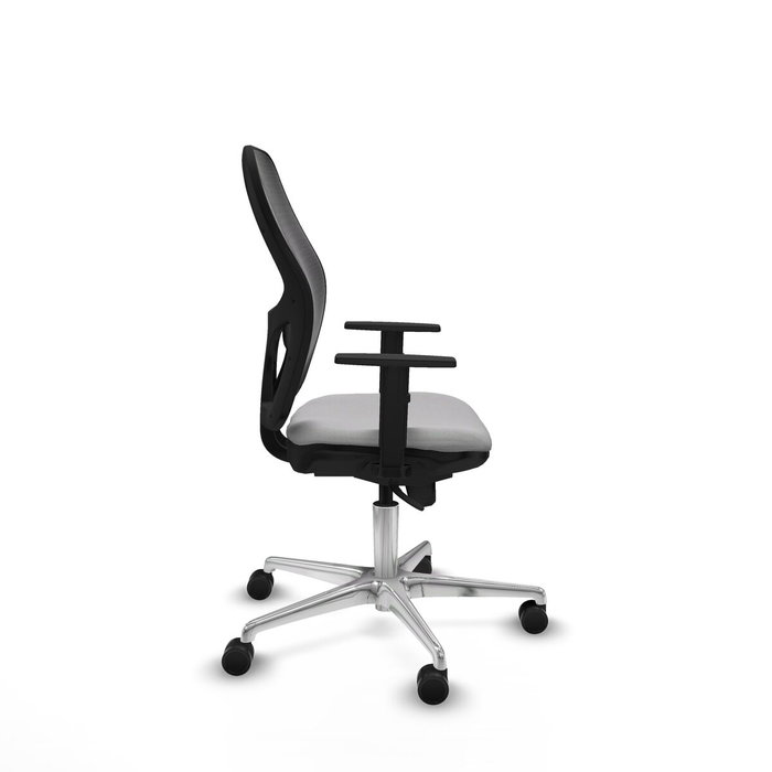 PIQUERAS Y CRESPO Silla de oficina Jorquera con mecanismo Sincro, Gris claro y Negro