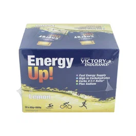 Victory Endurance Energy Up Gel Limón Sabor Cítrico 24 Unidades Gel Energético para Alto Rendimiento