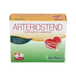 Derbos Arteriostend 60 cápsulas | Arteriostend 60Cap. | Omega 3, Aceite Borraja, Vitamina E para el cuidado de las arterias con Hidroxitirosol