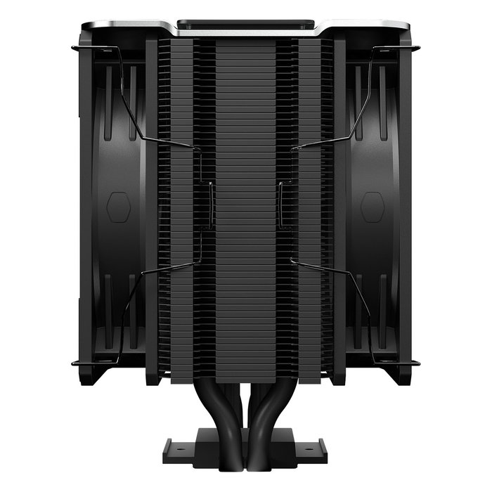 Cooler Master V4 Alpha 3DHP Black | Ventilador CPU, 2 Ventiladores 120 mm, LGA 1700/AM5/AM4, Flujo Aire 107.2 m3/h, Negro