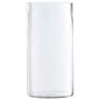 Day - Jarrón Cilindro de Vidrio Soplado a Boca, Transparente, Diámetro 15 cm, Altura 30 cm