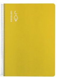 ESCOLOFI Bloc Montessori Tapa Dura A4 80H con Margen Amarillo (Set de 5)
