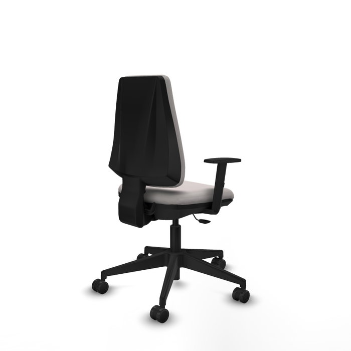 PIQUERAS Y CRESPO Silla de oficina Elche Blanca con brazos 1D