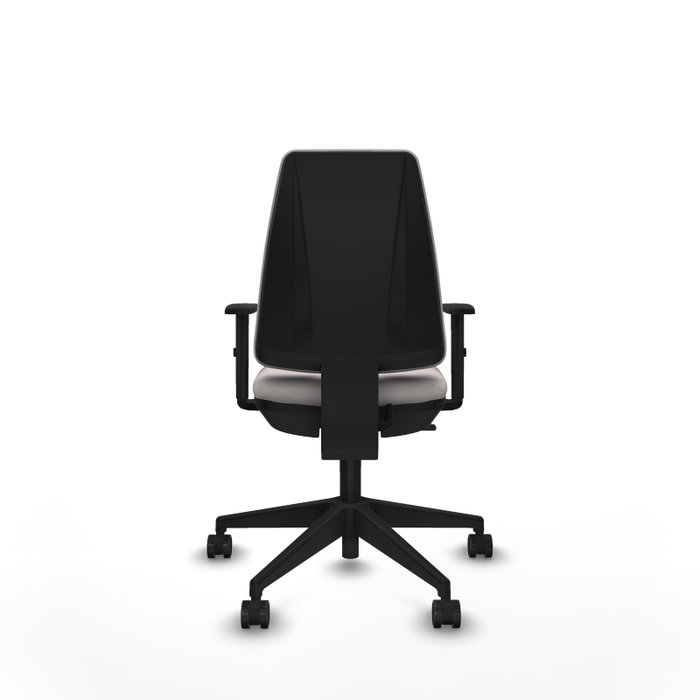 PIQUERAS Y CRESPO Silla de oficina Elche Blanca con brazos 1D