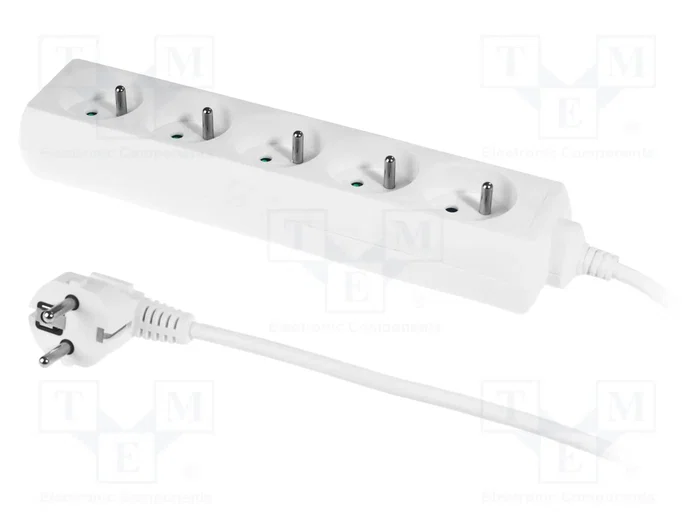 PLASTROL Prolongador de alimentación H05VV5-F 3G1mm2 1,5m Blanco PLASTROL Prolongador de alimentación H05VV5-F 3G1mm2 1,5m Blanco