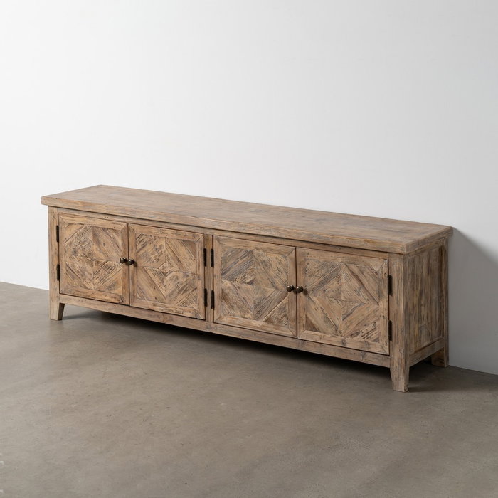 Ixia Mueble de TV de madera de pino para salón 180 x 40 x 55 cm