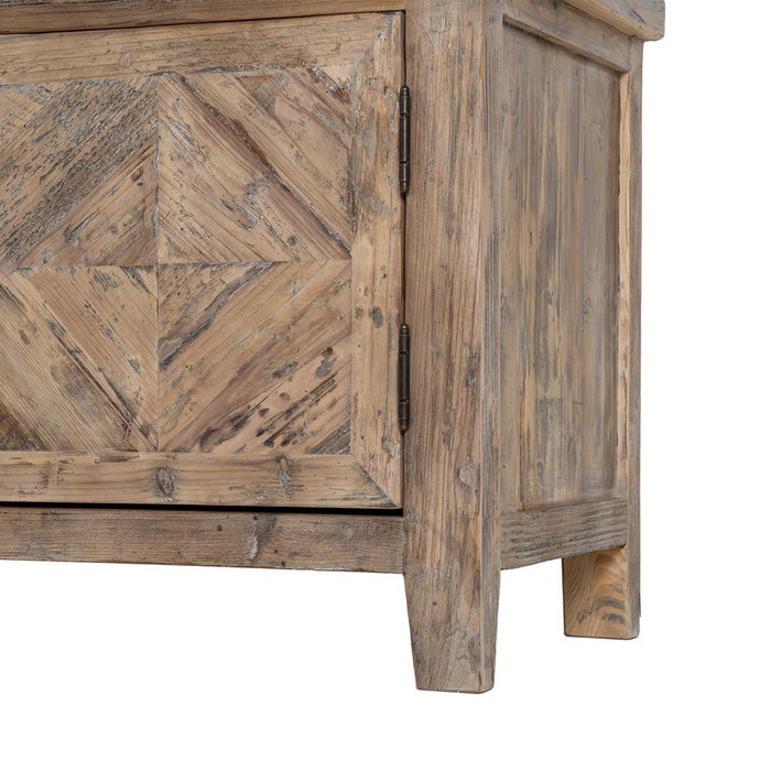 Ixia Mueble de TV de madera de pino para salón 180 x 40 x 55 cm