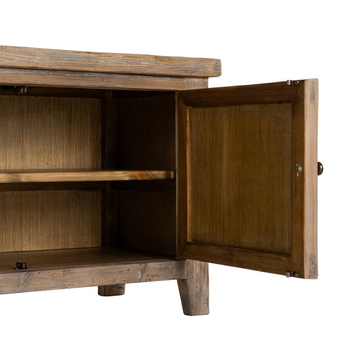 Ixia Mueble de TV de madera de pino para salón 180 x 40 x 55 cm
